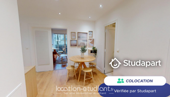 Colocation tudiante Studio à Paris 17me arrondissement (75017)
