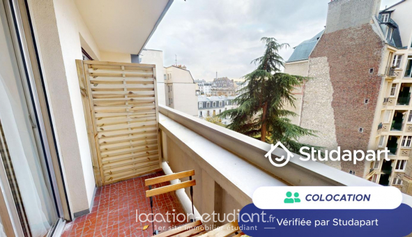 Colocation tudiante Studio à Paris 17me arrondissement (75017)