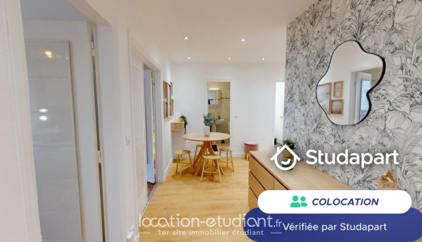 Colocation tudiante Studio à Paris 17me arrondissement (75017)
