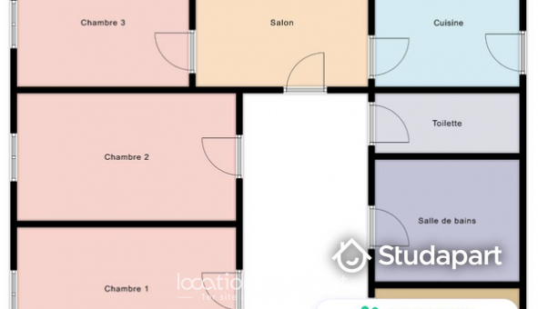 Colocation �tudiante Studio &agrave; Paris 17�me arrondissement (75017)