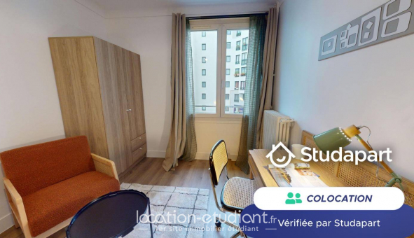 Colocation tudiante Studio à Paris 17me arrondissement (75017)