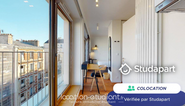 Colocation tudiante Studio à Paris 17me arrondissement (75017)