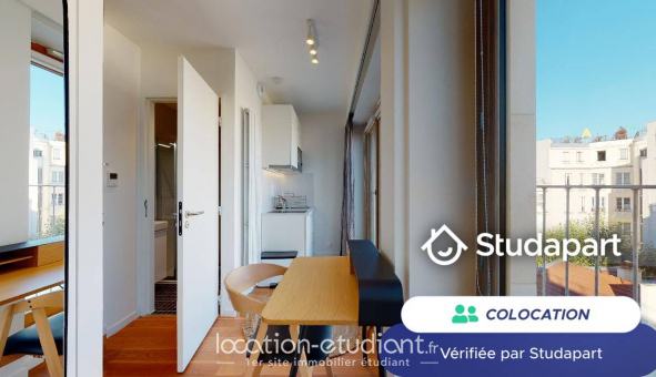 Colocation tudiante Studio à Paris 17me arrondissement (75017)