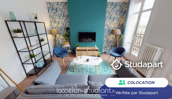 Colocation tudiante Studio à Paris 17me arrondissement (75017)