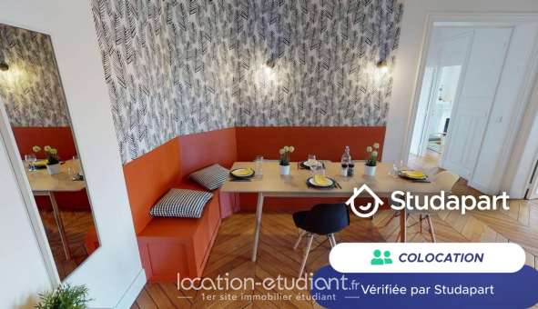 Colocation tudiante Studio à Paris 17me arrondissement (75017)