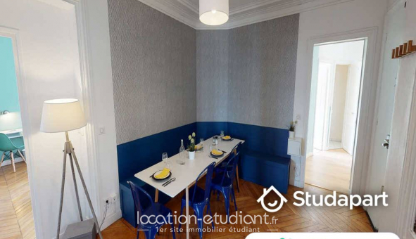 Colocation �tudiante Studio &agrave; Paris 17�me arrondissement (75017)