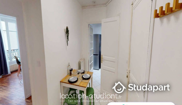 Colocation �tudiante Studio &agrave; Paris 17�me arrondissement (75017)