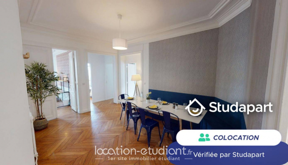 Colocation tudiante Studio à Paris 17me arrondissement (75017)