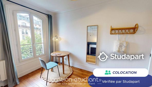 Colocation tudiante Studio à Paris 18me arrondissement (75018)