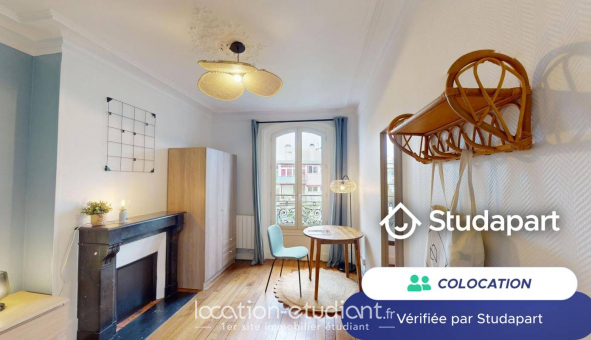 Colocation tudiante Studio à Paris 18me arrondissement (75018)