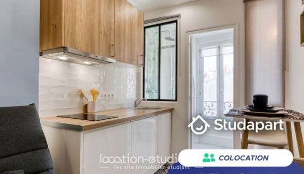 Colocation �tudiante Studio &agrave; Paris 18�me arrondissement (75018)