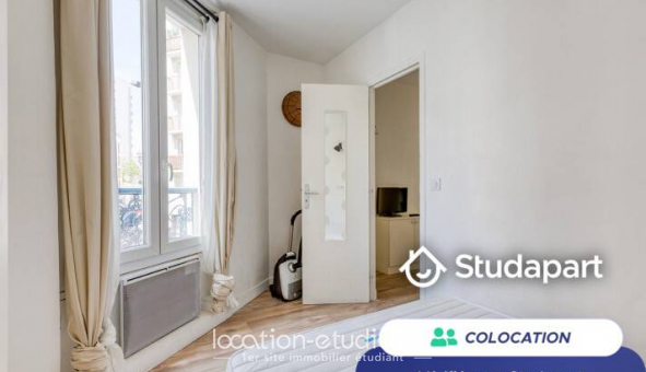 Colocation �tudiante Studio &agrave; Paris 18�me arrondissement (75018)