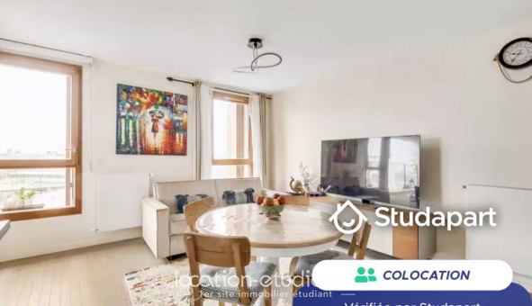 Colocation �tudiante Studio &agrave; Paris 18�me arrondissement (75018)