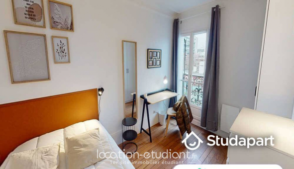 Colocation �tudiante Studio &agrave; Paris 18�me arrondissement (75018)