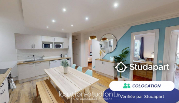 Colocation tudiante Studio à Paris 18me arrondissement (75018)