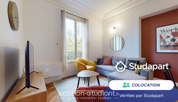 Colocation étudiante T1 à Paris 19ème arrondissement (75019)