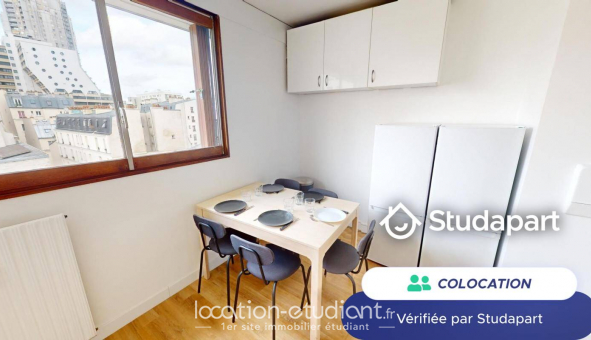 Colocation tudiante Studio à Paris 19me arrondissement (75019)