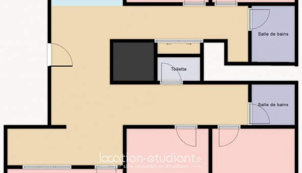 Colocation �tudiante Studio &agrave; Paris 19�me arrondissement (75019)