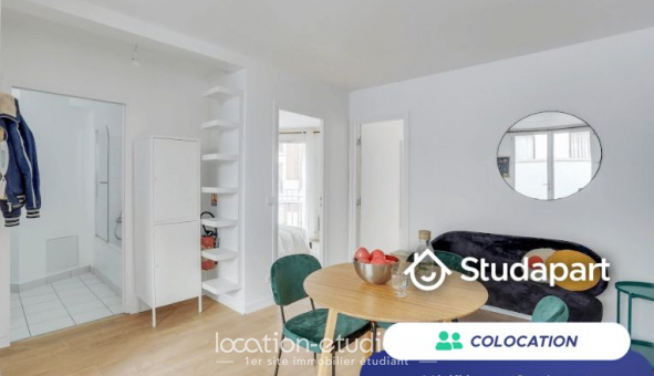 Colocation tudiante Studio à Paris 19me arrondissement (75019)