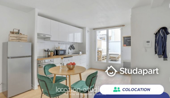 Colocation tudiante Studio à Paris 19me arrondissement (75019)