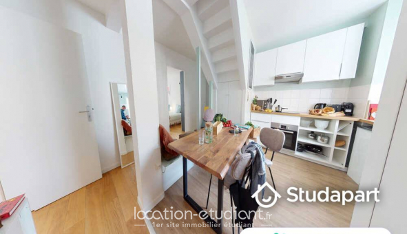 Colocation �tudiante Studio &agrave; Paris 19�me arrondissement (75019)