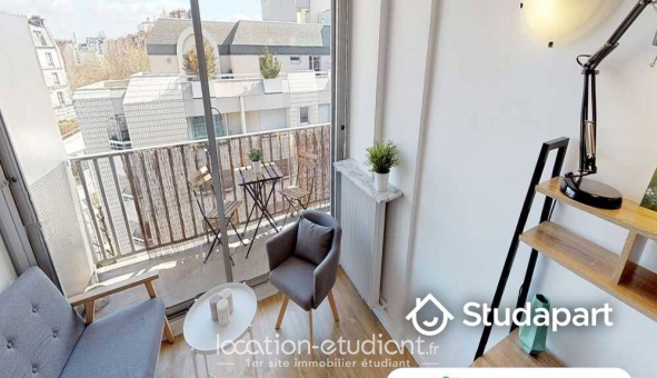Colocation �tudiante Studio &agrave; Paris 19�me arrondissement (75019)