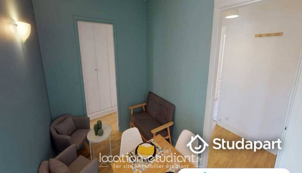 Colocation �tudiante Studio &agrave; Paris 19�me arrondissement (75019)