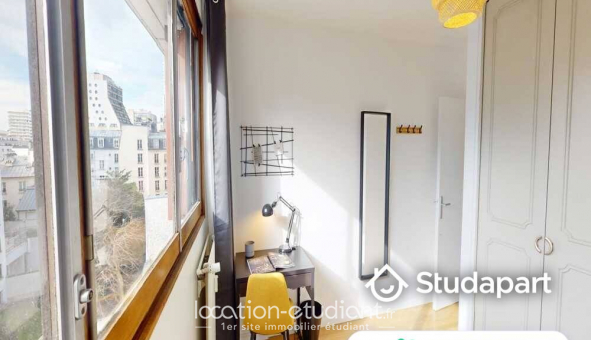 Colocation �tudiante Studio &agrave; Paris 19�me arrondissement (75019)