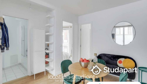 Colocation �tudiante Studio &agrave; Paris 19�me arrondissement (75019)