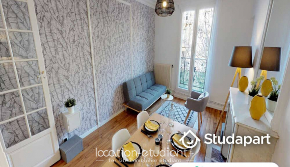 Colocation �tudiante Studio &agrave; Paris 19�me arrondissement (75019)