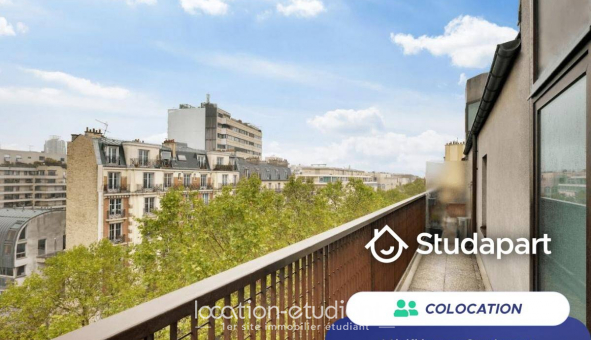 Colocation étudiante Studio à Paris 19ème arrondissement (75019)