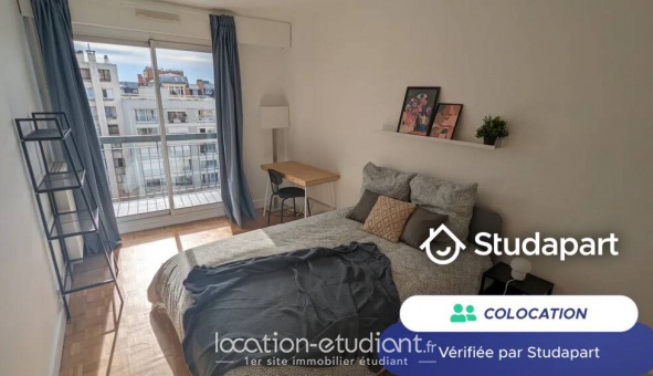 Colocation �tudiante Studio &agrave; Paris 20�me arrondissement (75020)