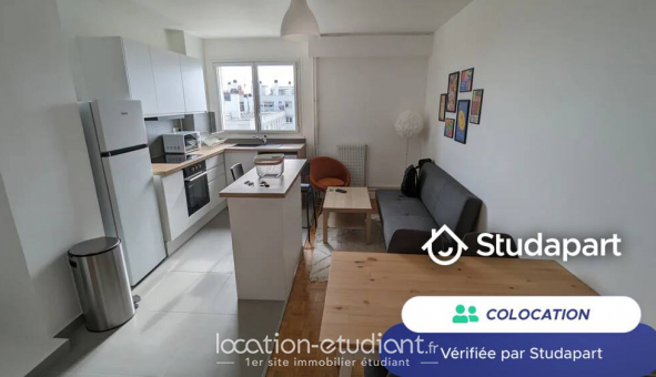 Colocation �tudiante Studio &agrave; Paris 20�me arrondissement (75020)
