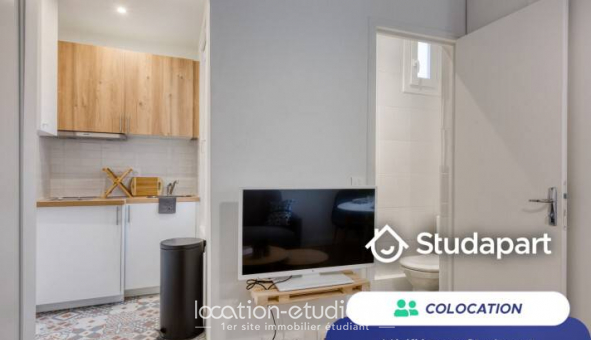 Colocation �tudiante Studio &agrave; Paris 20�me arrondissement (75020)