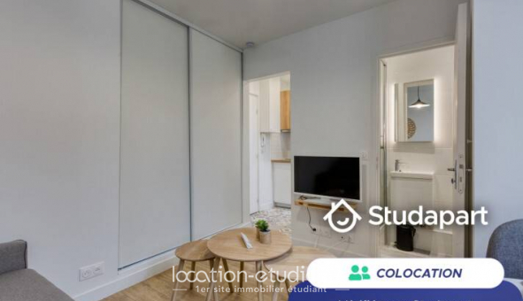 Colocation �tudiante Studio &agrave; Paris 20�me arrondissement (75020)