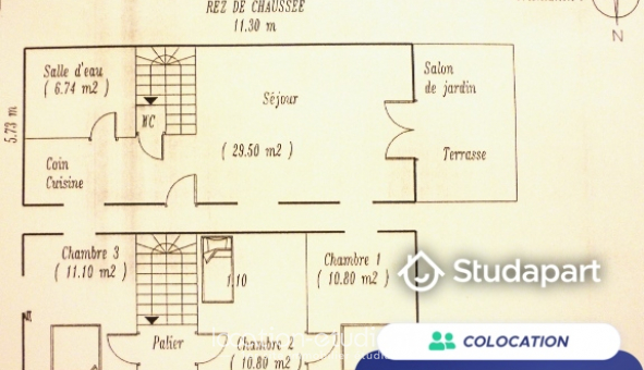 Colocation étudiante Studio à Ploulec'h (22300)