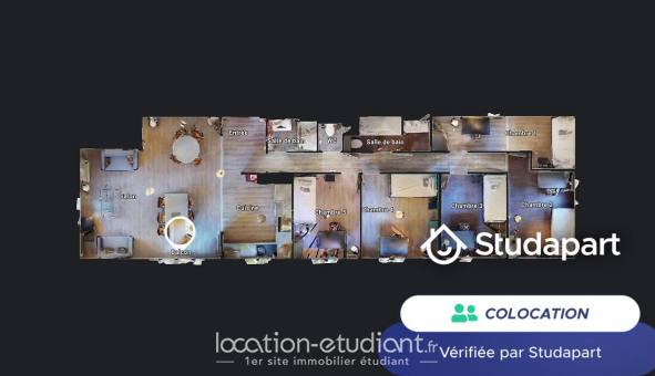 Colocation tudiante Studio à Reims (51100)