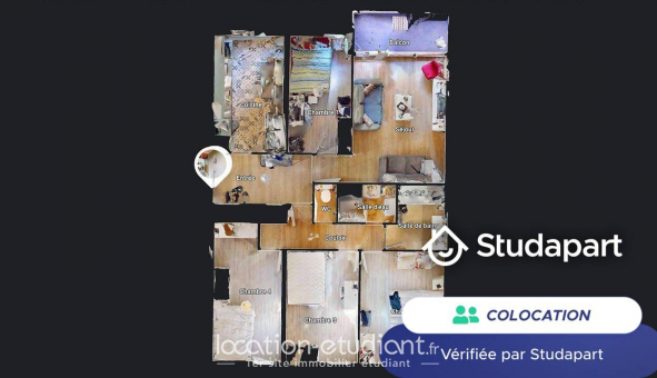 Colocation tudiante Studio à Rennes (35000)