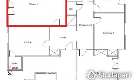 Colocation tudiante Studio à Rennes (35000)