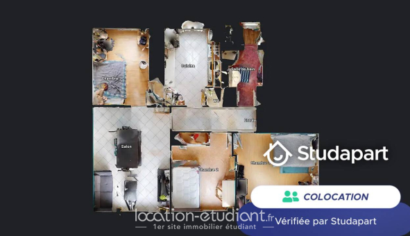 Colocation étudiante Studio &agrave; Rennes (35000)