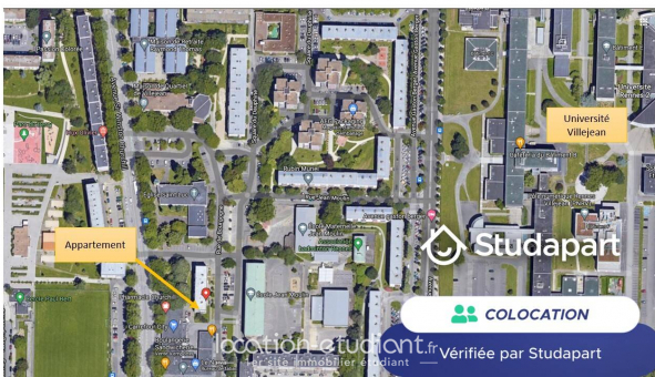 Colocation �tudiante Studio &agrave; Rennes (35000)