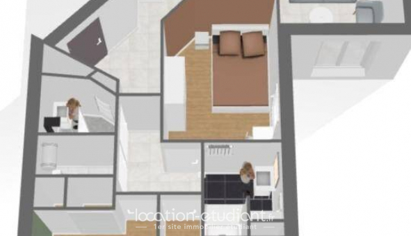 Colocation �tudiante Studio &agrave; Rennes (35000)