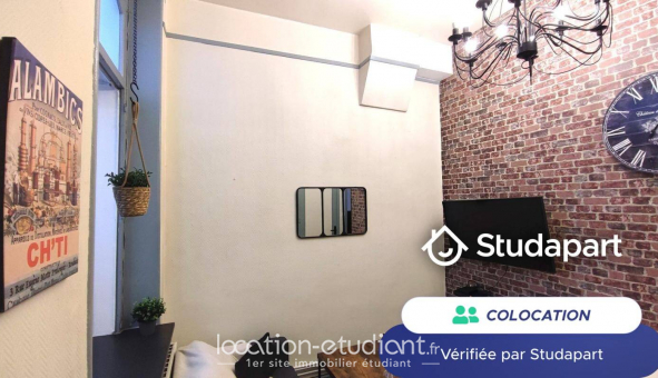Colocation �tudiante Studio &agrave; Roubaix (59100)