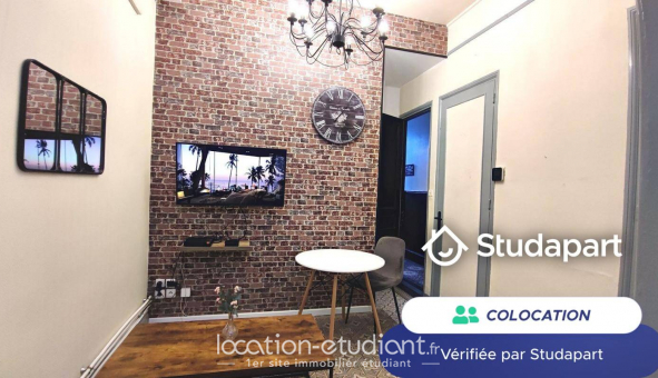 Colocation �tudiante Studio &agrave; Roubaix (59100)