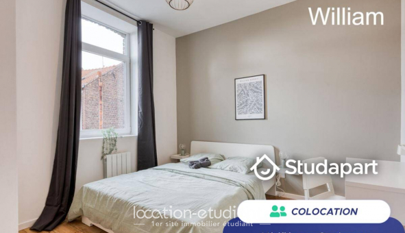 Colocation �tudiante Studio &agrave; Roubaix (59100)