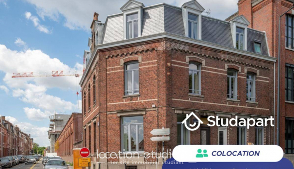 Colocation �tudiante Studio &agrave; Roubaix (59100)