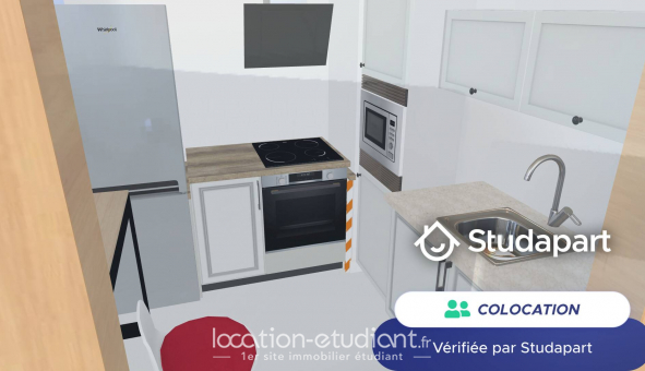Colocation �tudiante Studio &agrave; Rouen (76100)