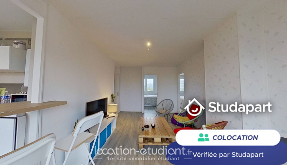 Colocation tudiante Studio à Rouen (76100)
