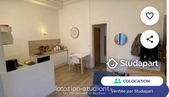 Colocation tudiante Studio à Rouen (76100)