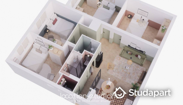 Colocation tudiante Studio à Rueil Malmaison (92500)